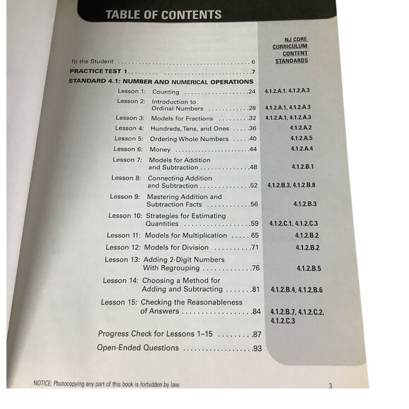 New Jersey ASK Coach Mathematics Grade 2 By Triumph Learning Paperback 2004 - Picture 5 of 14